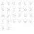 Diamond Gold Letter Necklace - A